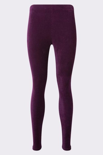 MEG STYLE - Meg Style Kadın Tek Alt Pantolon Kadife - Mor