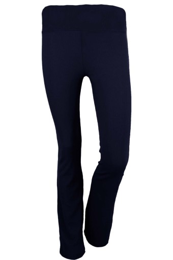 MEG STYLE - Meg Tayt Fitilli İspanyol Paça Tayt - Lacivert