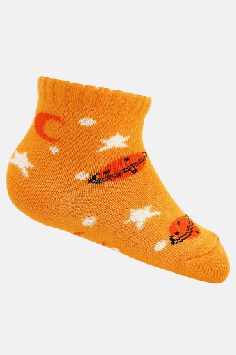 Melody Çorap - Melody Erkek Bebek Pamuklu Yarım Konç Çorap Desenli