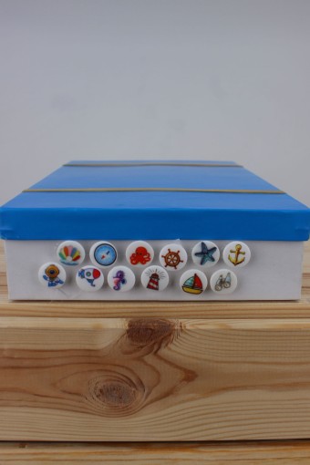 MİR - Mir Desenli Bebe Düğme