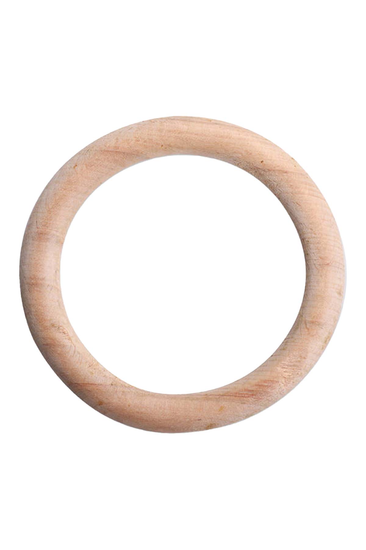Mir Plastik Ahşap Amigurumi Halkası Verniksiz 10cm - Thumbnail