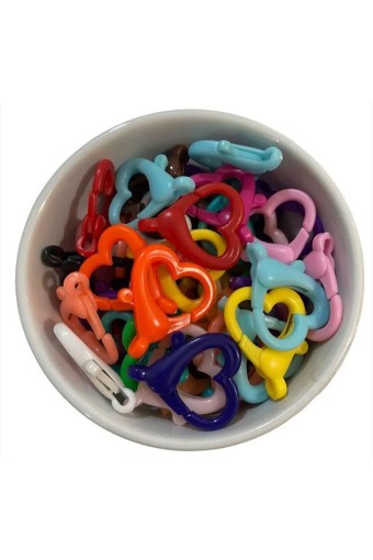 MİR - Mir Plastik Anahtarlık Halkası Papağan Kalp Model