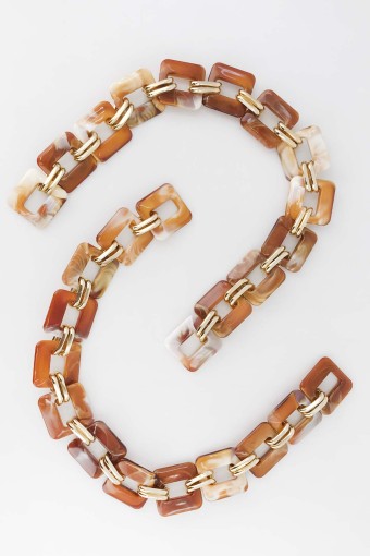 MİR - Mir Plastik Çanta Zinciri Şanel Kare 40 Cm