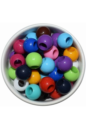 MİR - Mir Plastik Makrome Boncuk 14mm 500gr 980 Adet