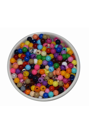 MİR - Mir Plastik Makrome Boncuk 6mm 500gr 9140 Adet (1)