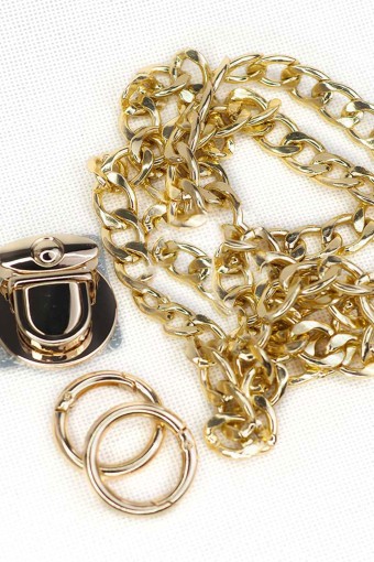 MİR - Mir Saç Kilit Çanta Zincir Seti