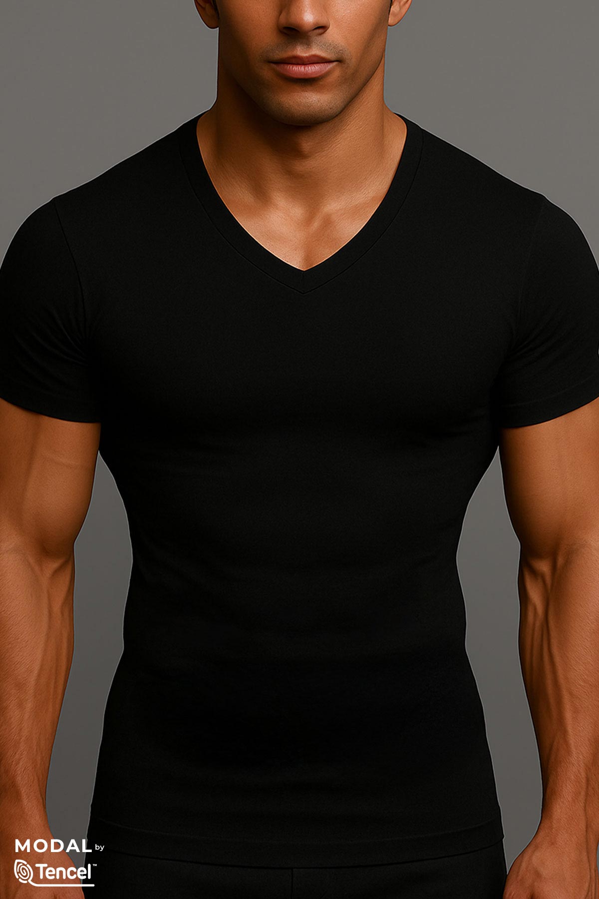 Mısırlı Erkek Atlet V Yaka Kısa Kollu Atlet - Thumbnail