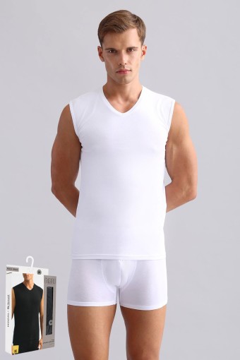 MISIRLI - Mısırlı Erkek Atlet V Yaka Tencel Sporcu