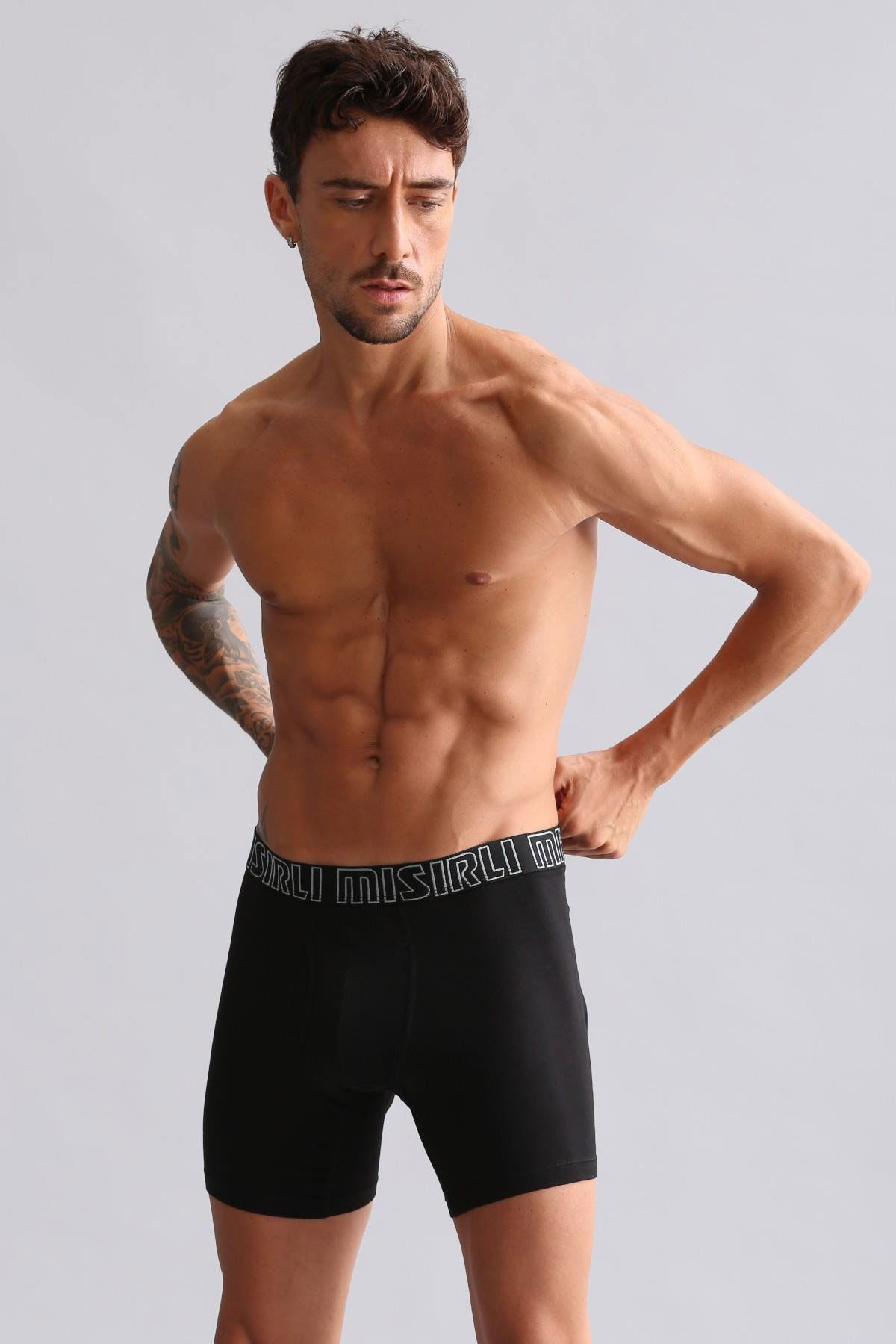 Mısırlı Erkek Boxer Tencel Modal Long Performance - Thumbnail