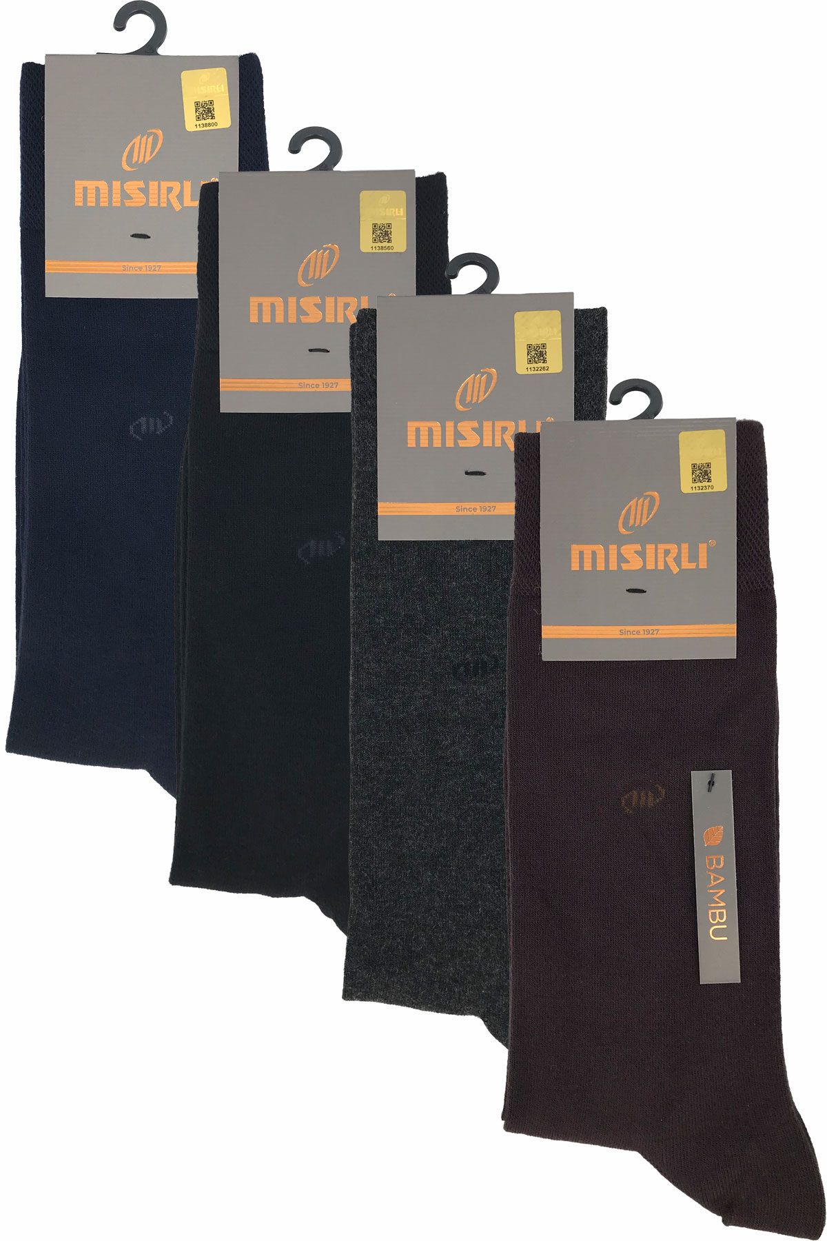 Mısırlı Erkek Garson Soket Çorap Bambu M Logolu - Thumbnail