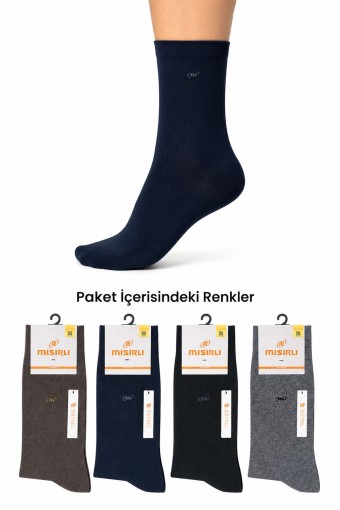 MISIRLI - Mısırlı Erkek Garson Soket Çorap Bambu M Logolu