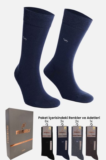 MISIRLI - Mısırlı Erkek Garson Soket Çorap Organik Pamuklu M Logolu