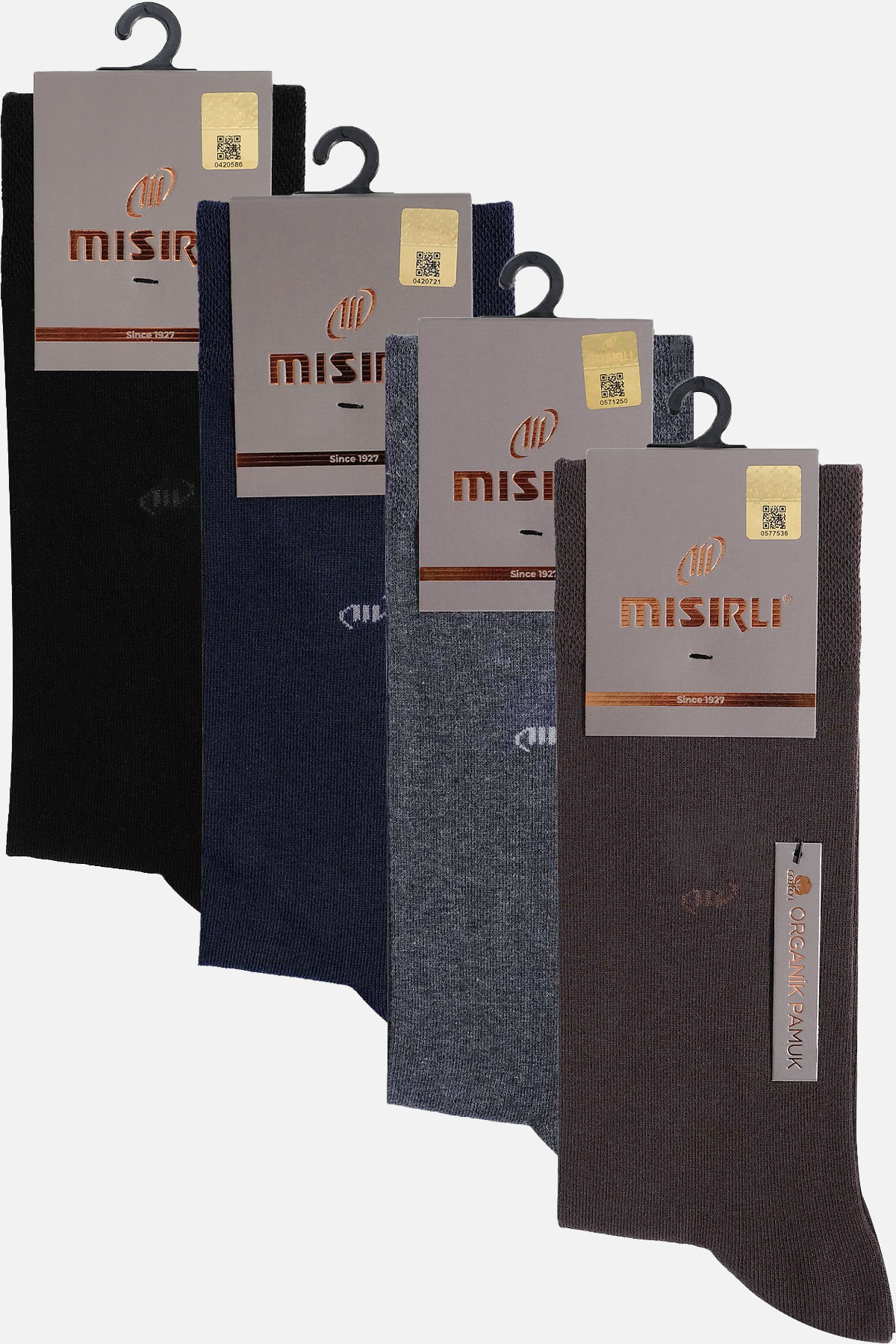 Mısırlı Erkek Garson Soket Çorap Organik Pamuklu M Logolu - Thumbnail