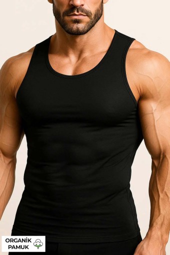 MISIRLI - Mısırlı Erkek Kalın Askılı Atlet Basic Organik Pamuklu (1)