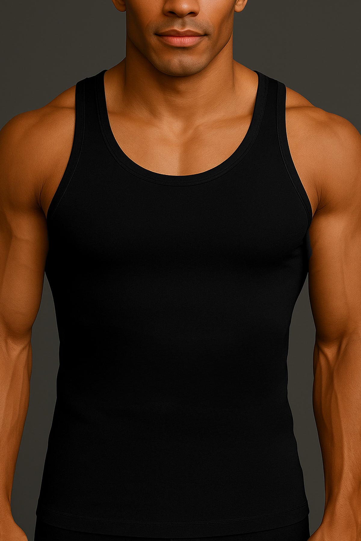 Mısırlı Erkek Kalın Askılı Atlet Tencel Basic - Thumbnail