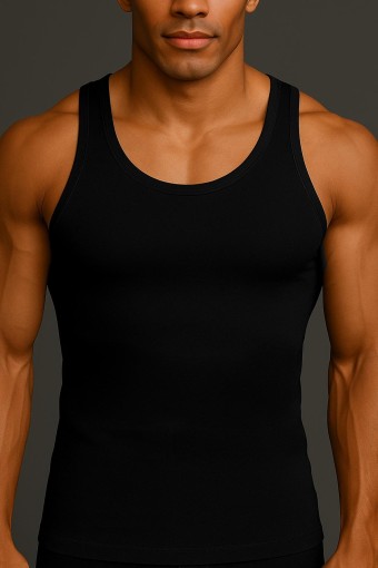 MISIRLI - Mısırlı Erkek Kalın Askılı Atlet Tencel Basic (1)