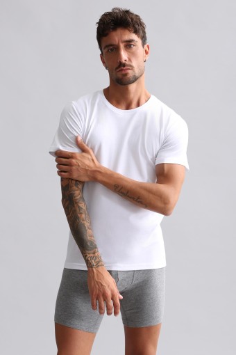 MISIRLI - Mısırlı Erkek Kısa Kollu Atlet Bambu Bisiklet Yaka (1)