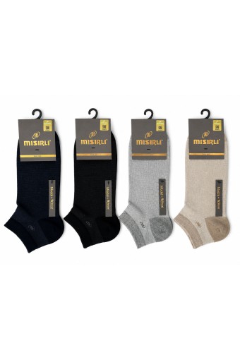 MISIRLI - Mısırlı Erkek Patik Çorap Modal M Logolu Desenli