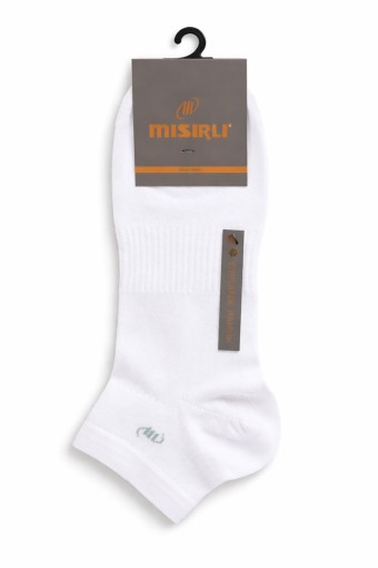 MISIRLI - Mısırlı Erkek Patik Çorap Pamuk M Logolu Lastikli Ribli