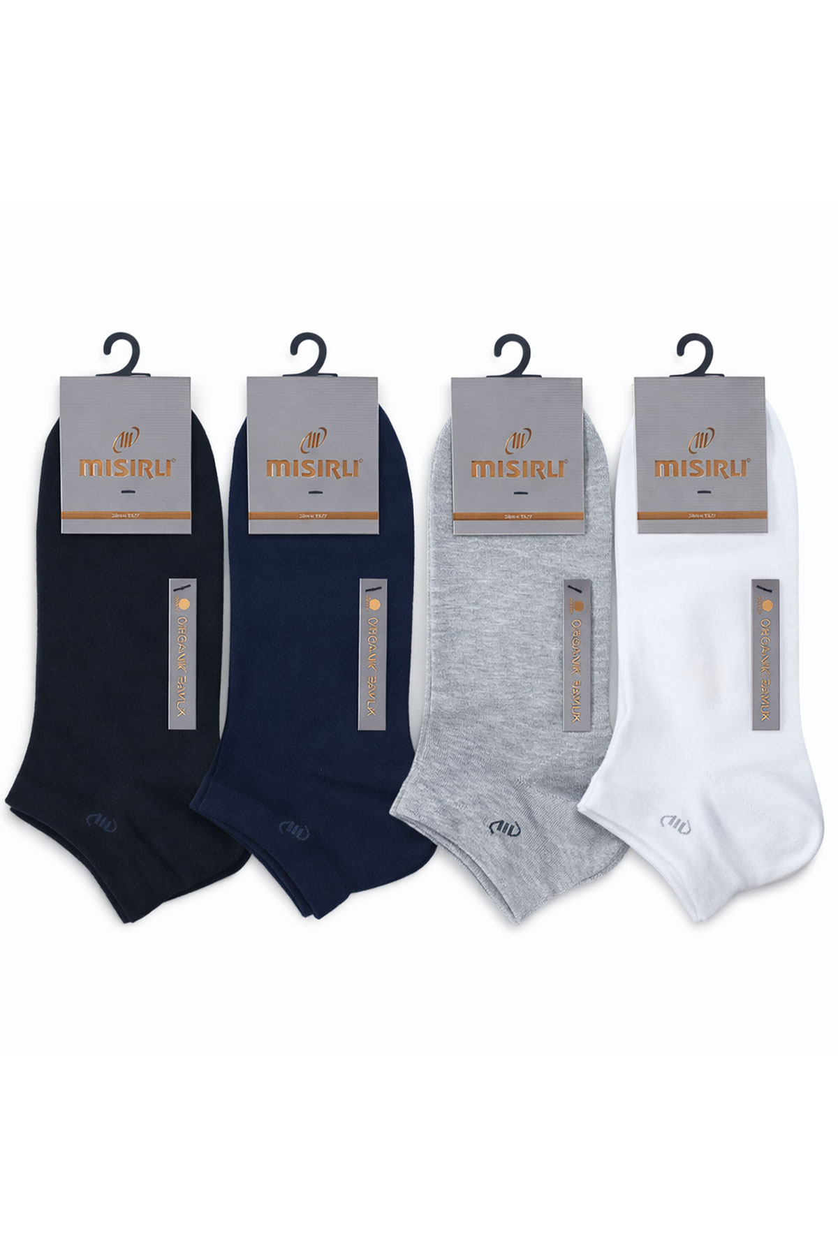 Mısırlı Erkek Patik Çorap Pamuklu M Logolu - Thumbnail