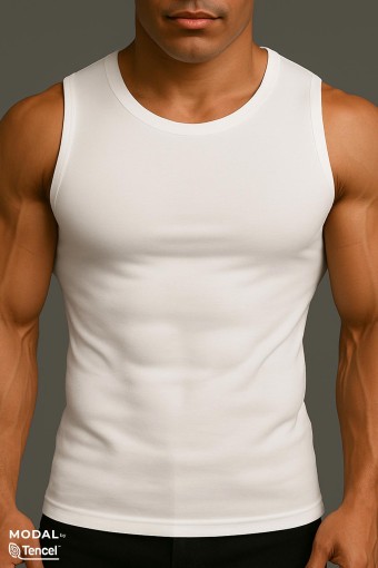 MISIRLI - Mısırlı Erkek Sıfır Kol Atlet Tencel Sporcu