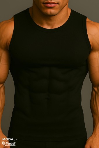 MISIRLI - Mısırlı Erkek Sıfır Kol Atlet Tencel Sporcu (1)