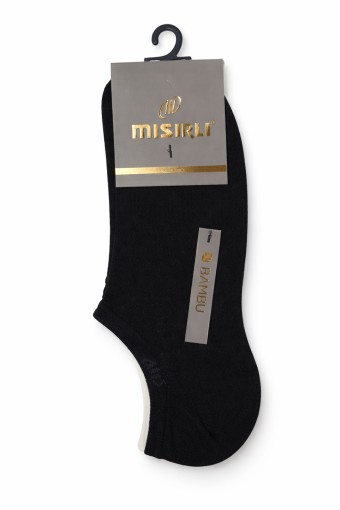MISIRLI - Mısırlı Erkek Sneaker Çorap Bambu M Logolu Düz