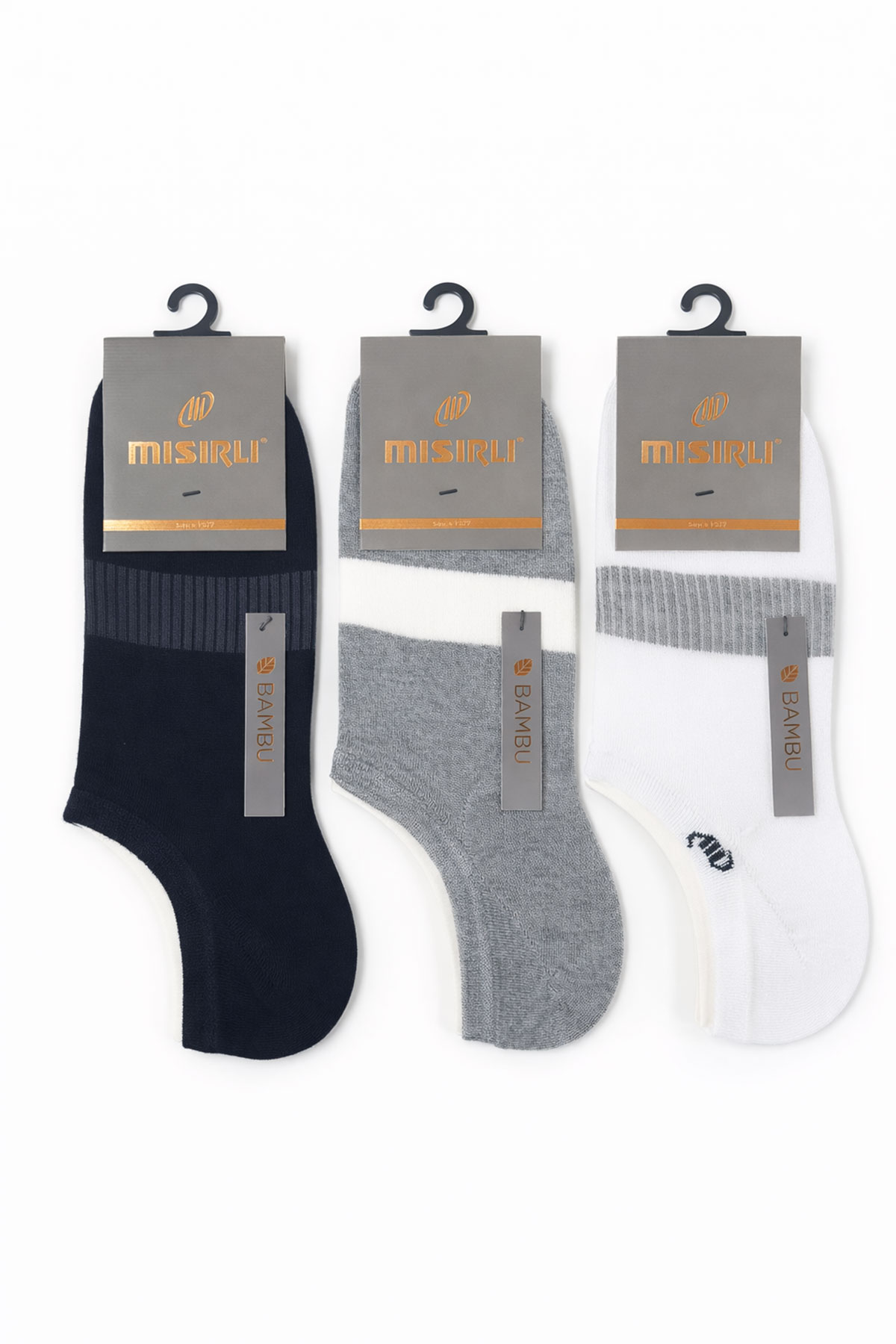 Mısırlı Erkek Sneaker Çorap Bambu Ribli - Thumbnail