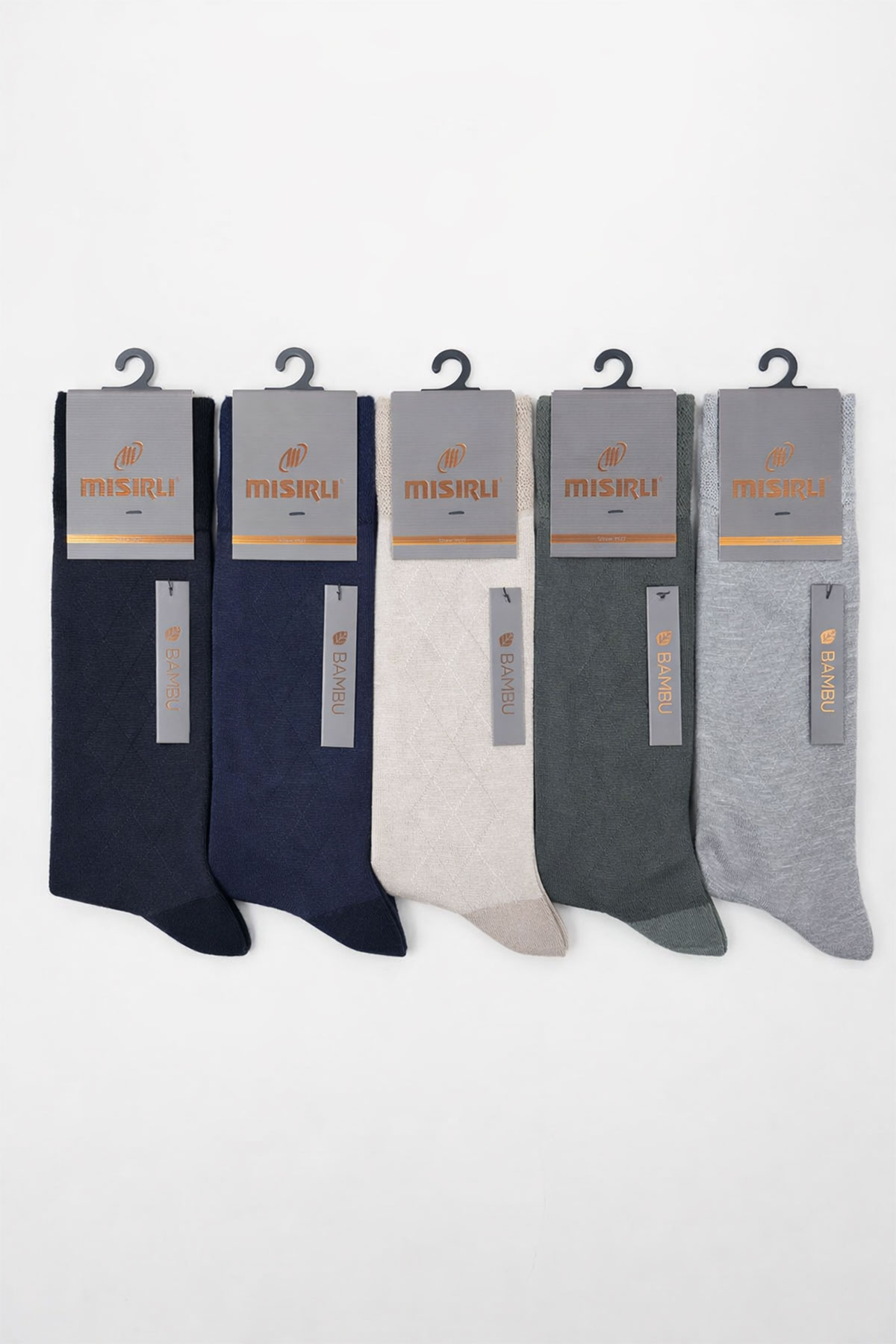 Mısırlı Erkek Soket Çorap Bambu Ekoseli - Thumbnail