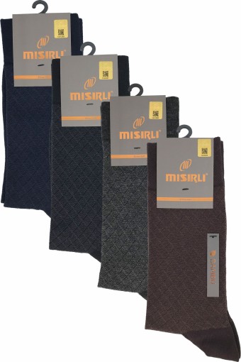 MISIRLI - Mısırlı Erkek Soket Çorap Bambu Jakarlı Desenli (1)