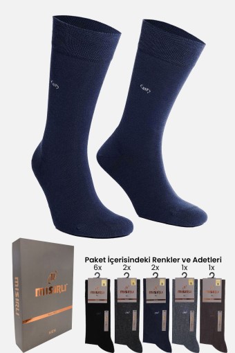 MISIRLI - Mısırlı Erkek Soket Çorap Bambu M Logolu