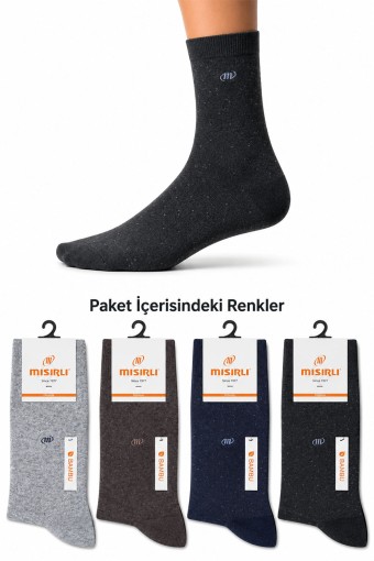 MISIRLI - Mısırlı Erkek Soket Çorap Bambu Nokta Desenli