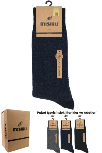 MISIRLI - Mısırlı Erkek Soket Çorap Lambswool