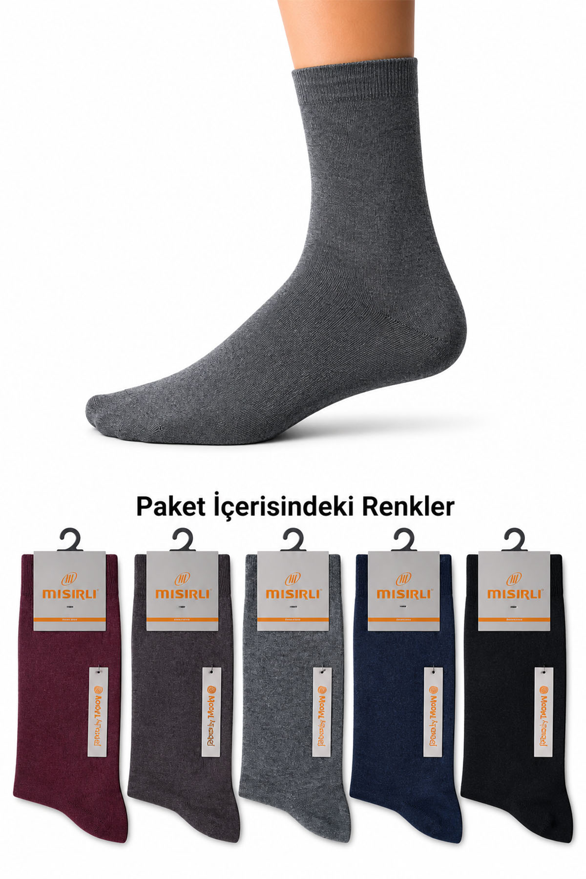 Mısırlı Erkek Yarım Konç Çorap Modal - Thumbnail