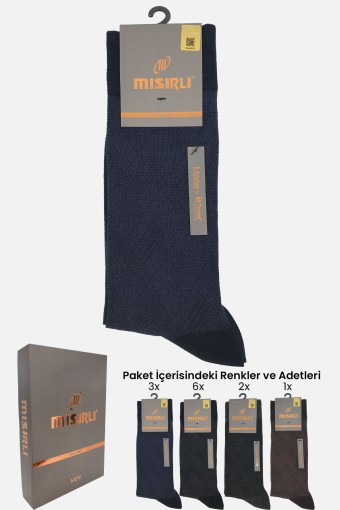 MISIRLI - Misirli Erkek Soket Çorap Modal Jakar Desenli
