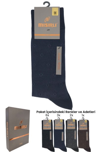 MISIRLI - Misirli Erkek Soket Çorap Modal Jakar Desenli