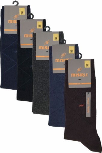 MISIRLI - Misirli Erkek Soket Çorap Modal Jakar Desenli (1)