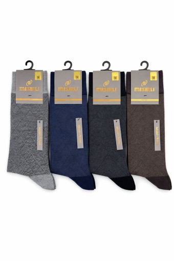 MISIRLI - Misirli Erkek Soket Çorap Modal Jakarlı Desenli
