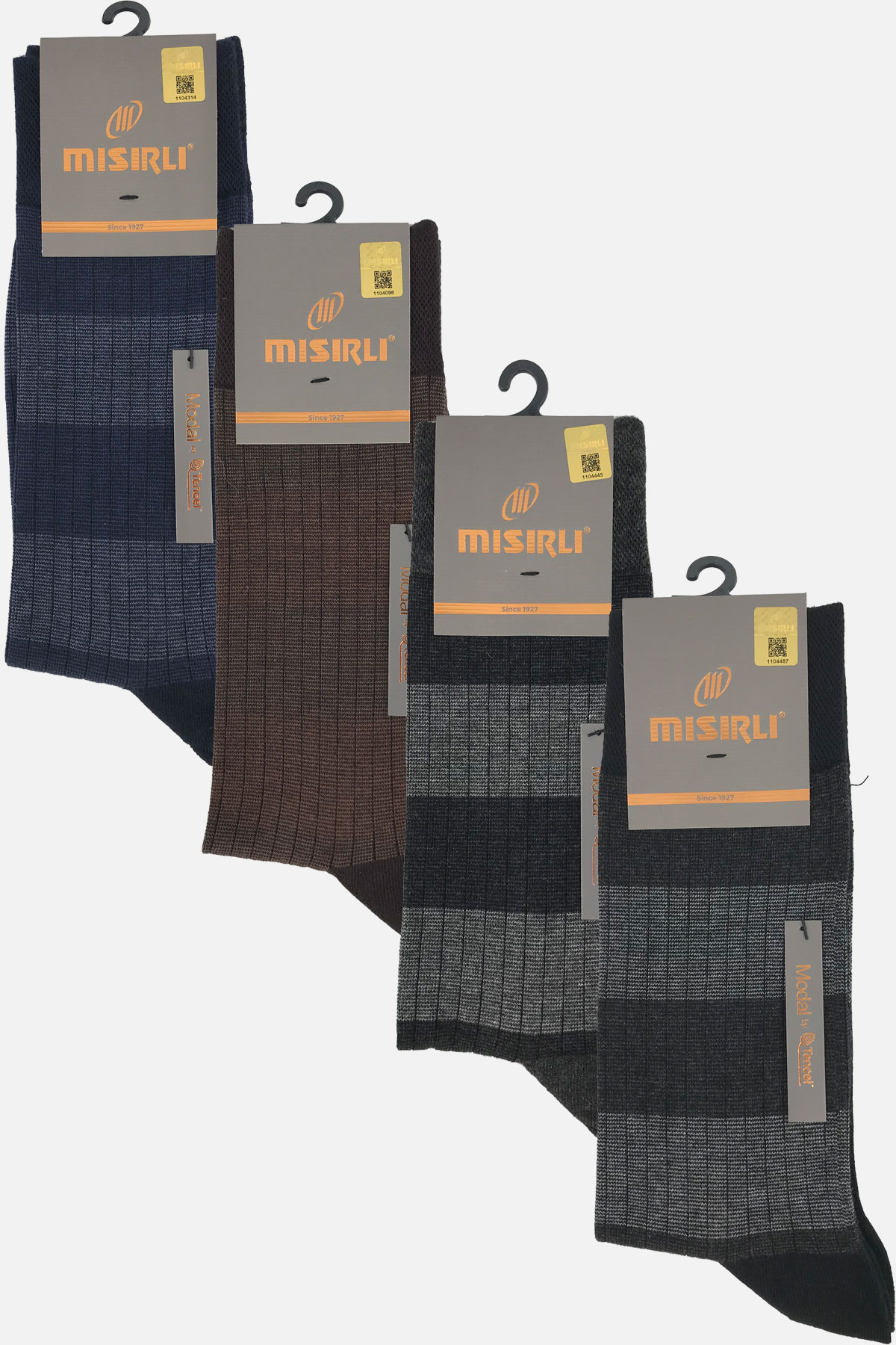 Misirli Erkek Soket Çorap Modal Jakarlı Desenli - Thumbnail