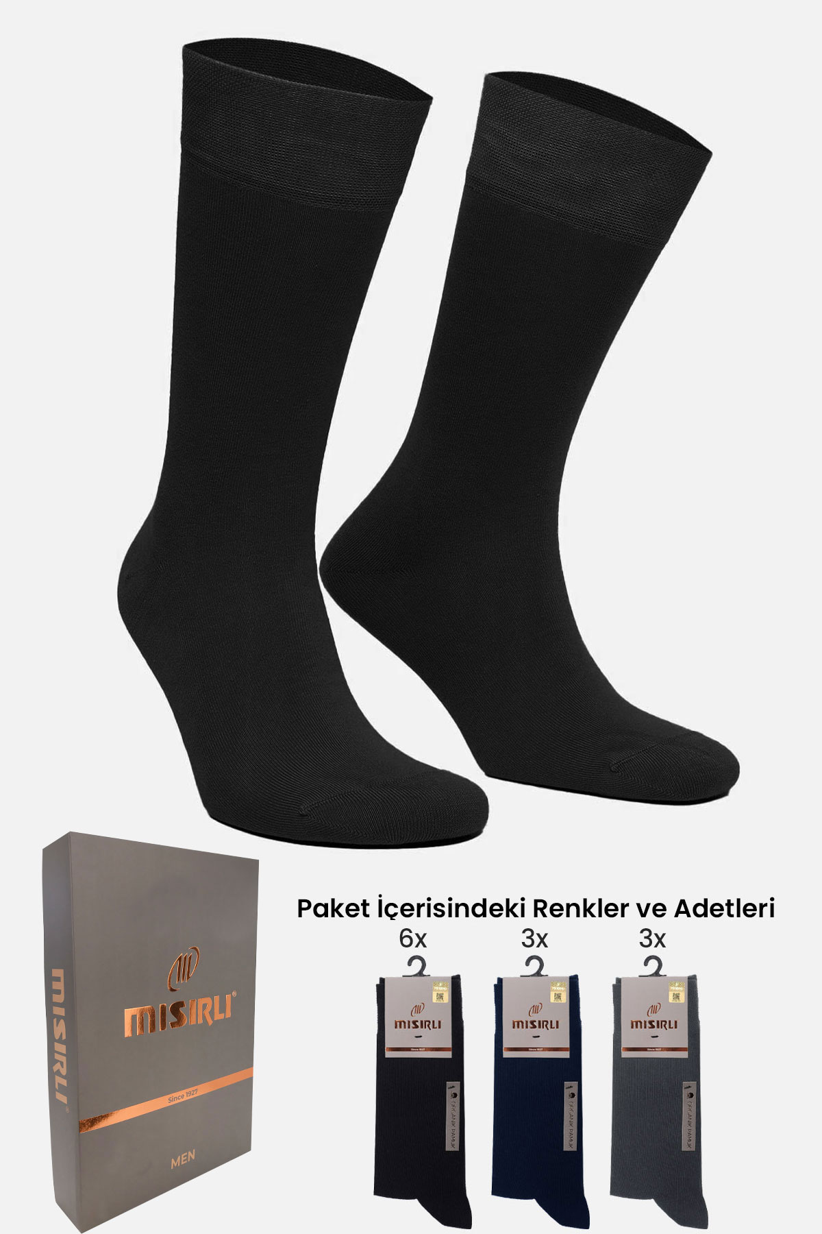 Mısırlı Erkek Soket Çorap Organik Pamuklu - Thumbnail