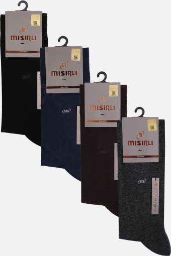 MISIRLI - Mısırlı Erkek Soket Çorap Organik Pamuklu M Logolu (1)
