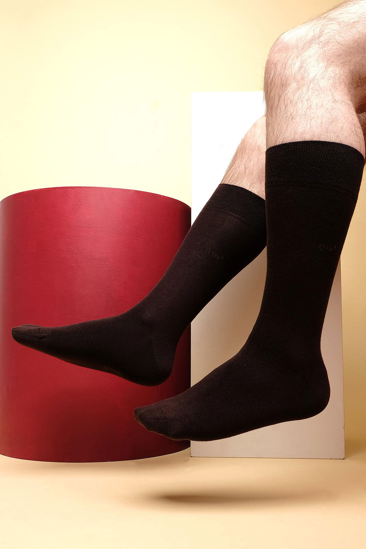 Mısırlı Erkek Soket Çorap Organik Pamuklu M Logolu - Thumbnail