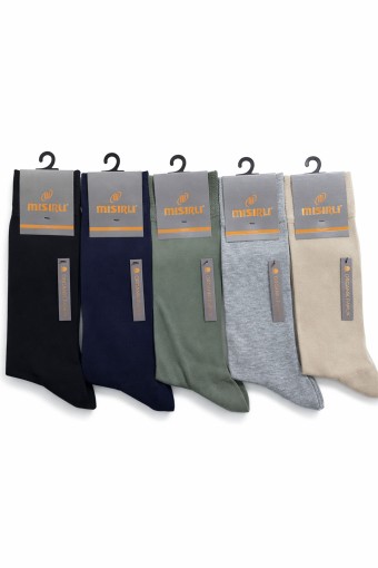 MISIRLI - Mısırlı Erkek Soket Çorap Pamuklu Düz (1)