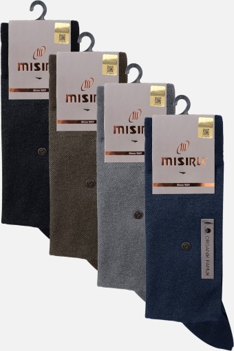 MISIRLI - Mısırlı Erkek Soket Çorap Organik Pamuklu Rivetli (1)