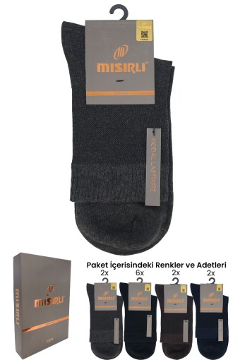MISIRLI - Mısırlı Erkek Yarım Konç Çorap Lastiksiz Modal