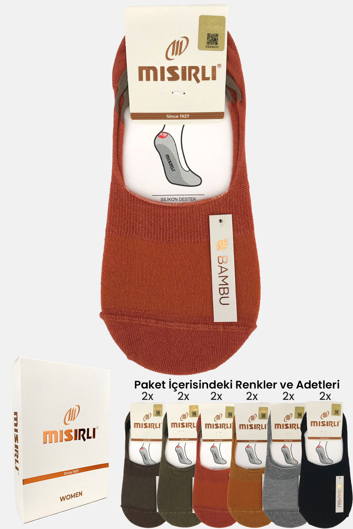 Mısırlı Kadın Babet Çorap Bambu - Thumbnail