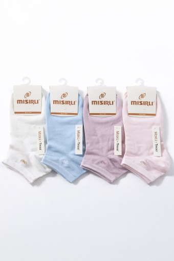 MISIRLI - Mısırlı Kadın Patik Çorap Modal M Logolu