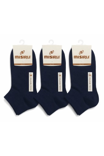 MISIRLI - Mısırlı Kadın Patik Çorap Pamuklu Pike Ribli Lastikli