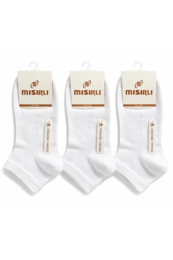 MISIRLI - Mısırlı Kadın Patik Çorap Pamuklu Pike Ribli Lastikli