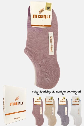 MISIRLI - Mısırlı Kadın Sneaker Çorap Modal